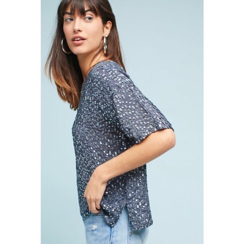 Velvet by Graham & Spencer Lynne Sequin Top‎
